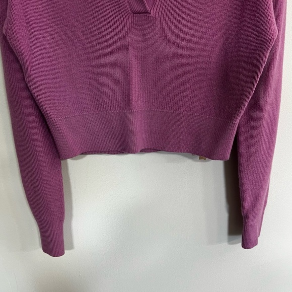 Lululemon Collared Merino Wool Blend Sweater in Dahlia Mauve - Picture 9 of 16